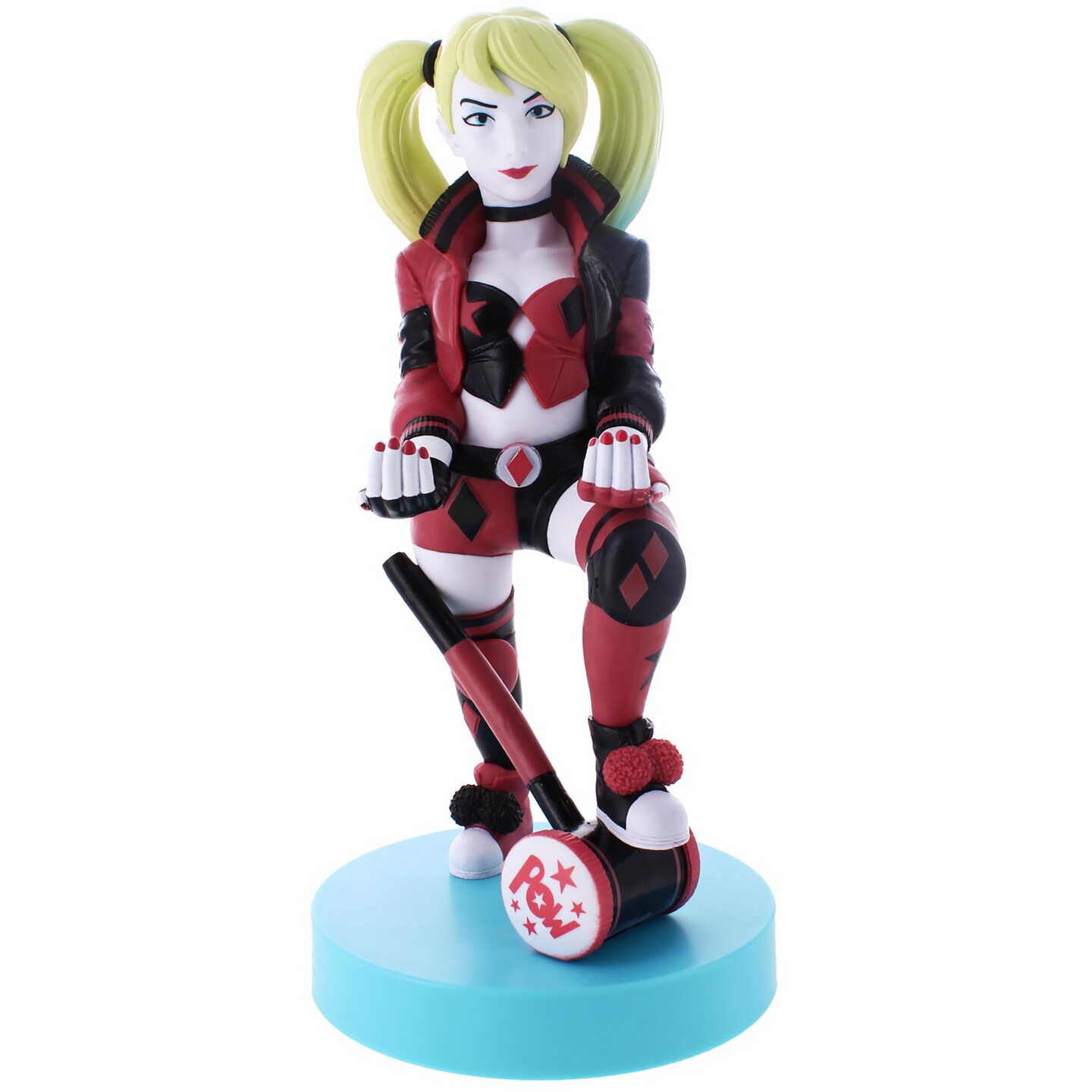 Exquisite Gaming: Warner Bros: Harley Quinn - DC Original Mobile Phone &#x26; Gaming Controller Holder, Device Stand, Cable Guys, Licensed Figure