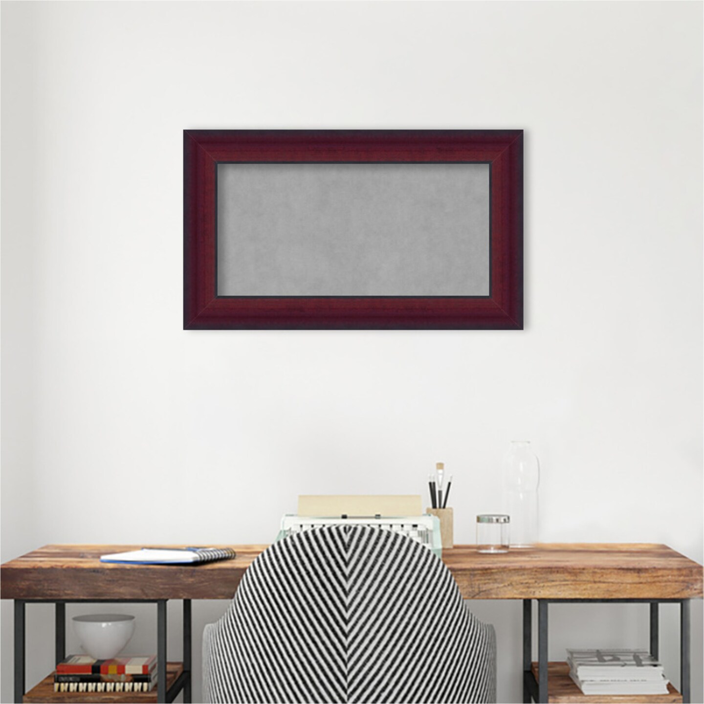 Canterbury Cherry Wood Framed Magnetic Board