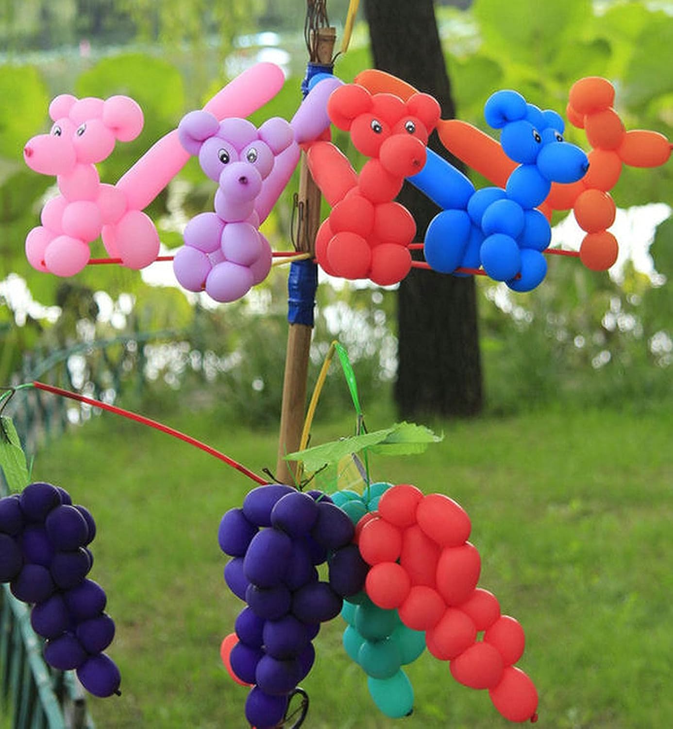 100pcs 260 Multi Long Balloons for Animal Modeling, Premium Quality Latex Twisting Balloons for Party Decorations
