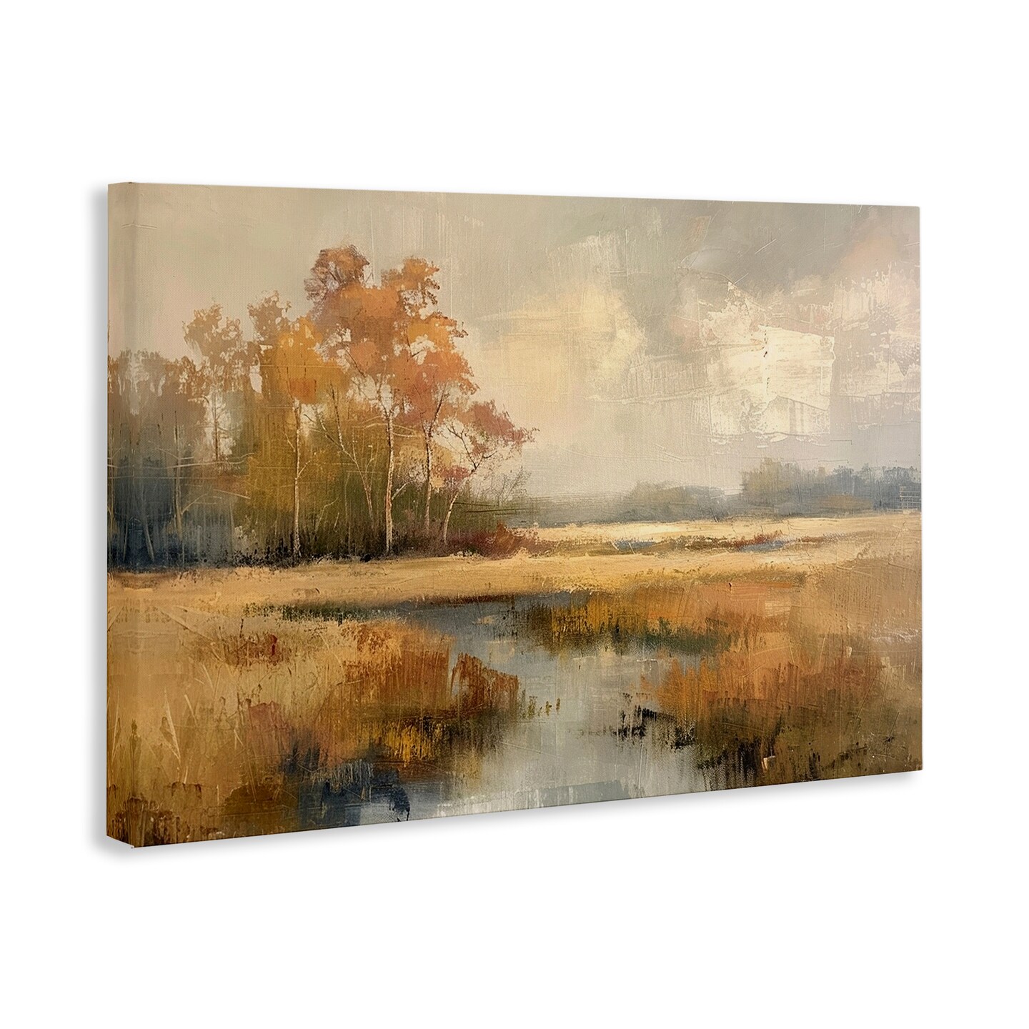 Stupell Industries Autumn Stream Landscape Canvas Wall Art Design by LSR Design Studio