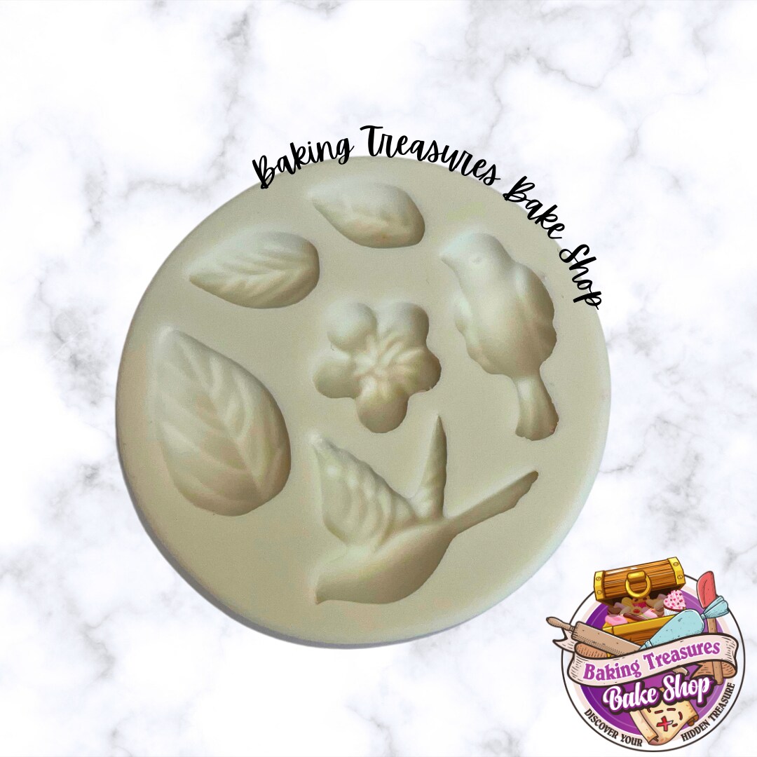 Leafs and Birds Silicone Mold