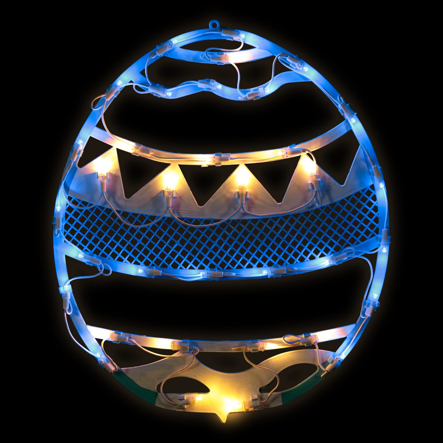 Northlight LED Lighted Easter Egg Spring Window Decoration - 17" - Blue