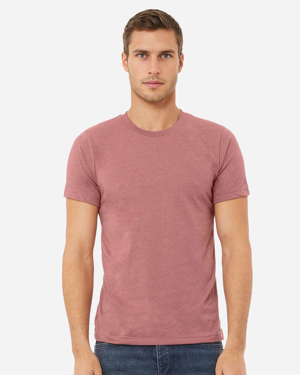BELLA + CANVAS CVC Jersey Short Sleeve Crewneck T-Shirt for Custom Printing & Casual Comfort Blank Tee