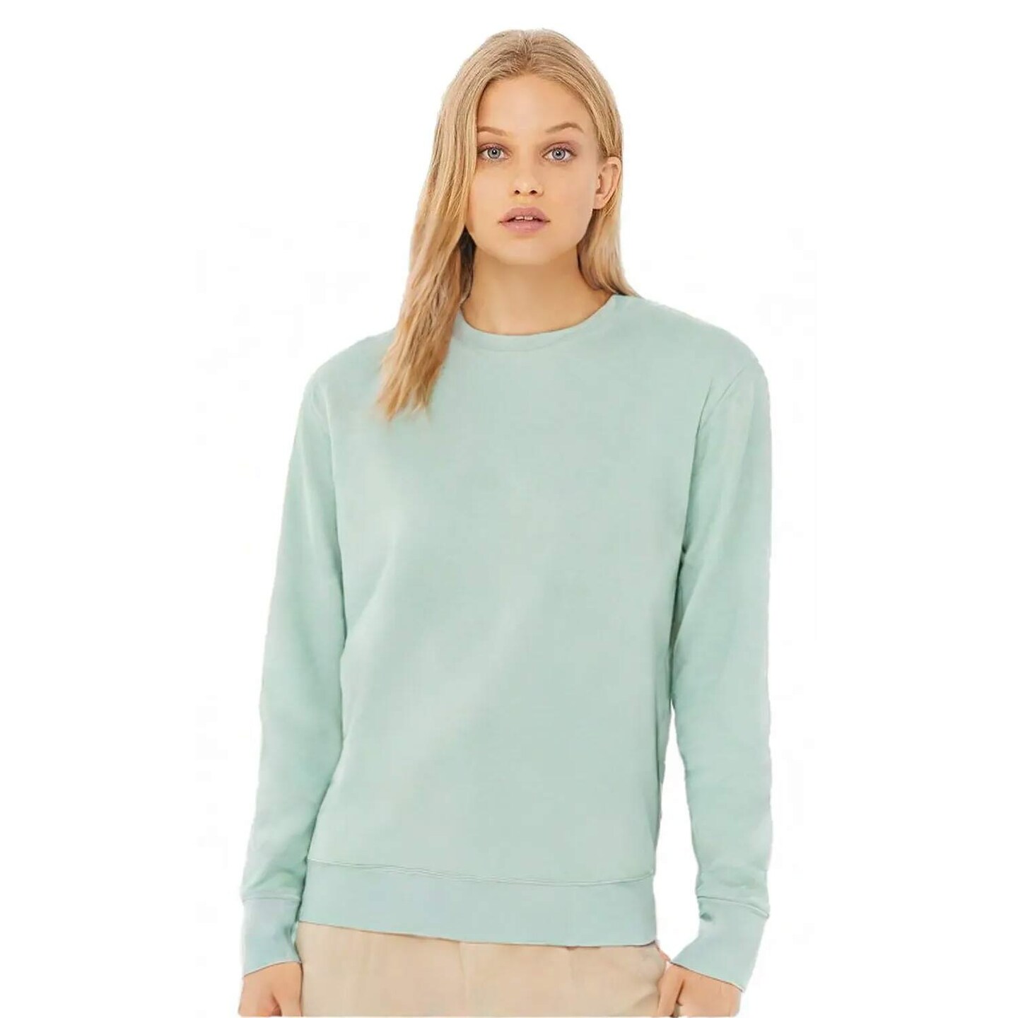 BELLA+CANVAS Long Sleeve Sponge Fleece Drop Shoulder Sweatshirt for Casual, Winter & Layering Wear