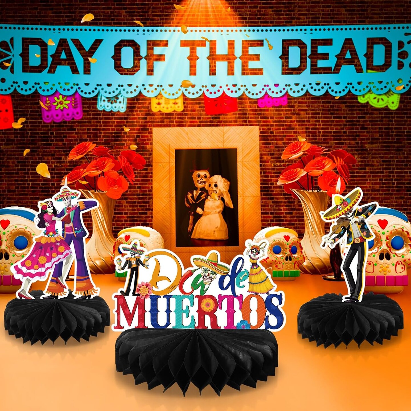 9 Pcs Dia De Los Muertos Decorations Day of The Dead