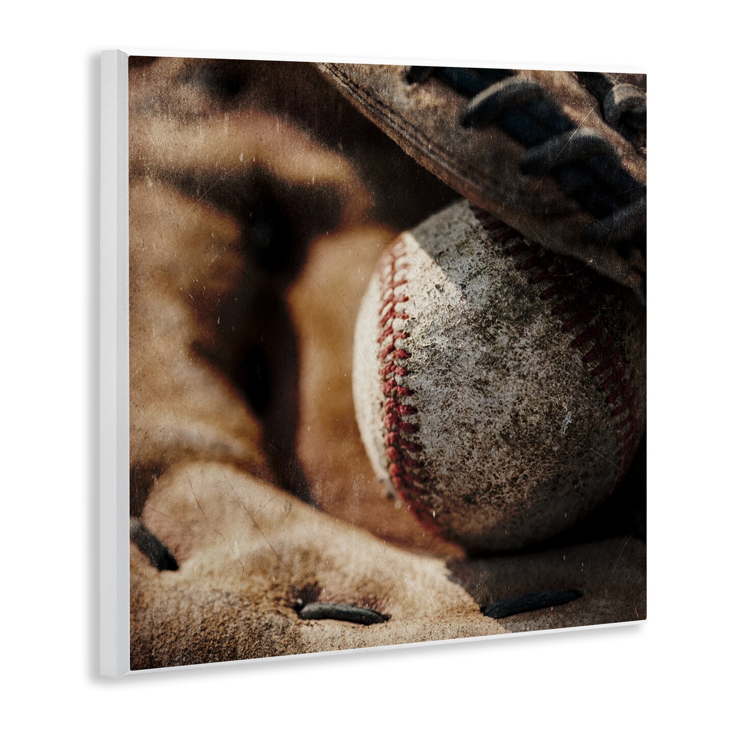 Stupell Industries Be The Ball Baseball Wall Plaque Art, design by Kim Allen