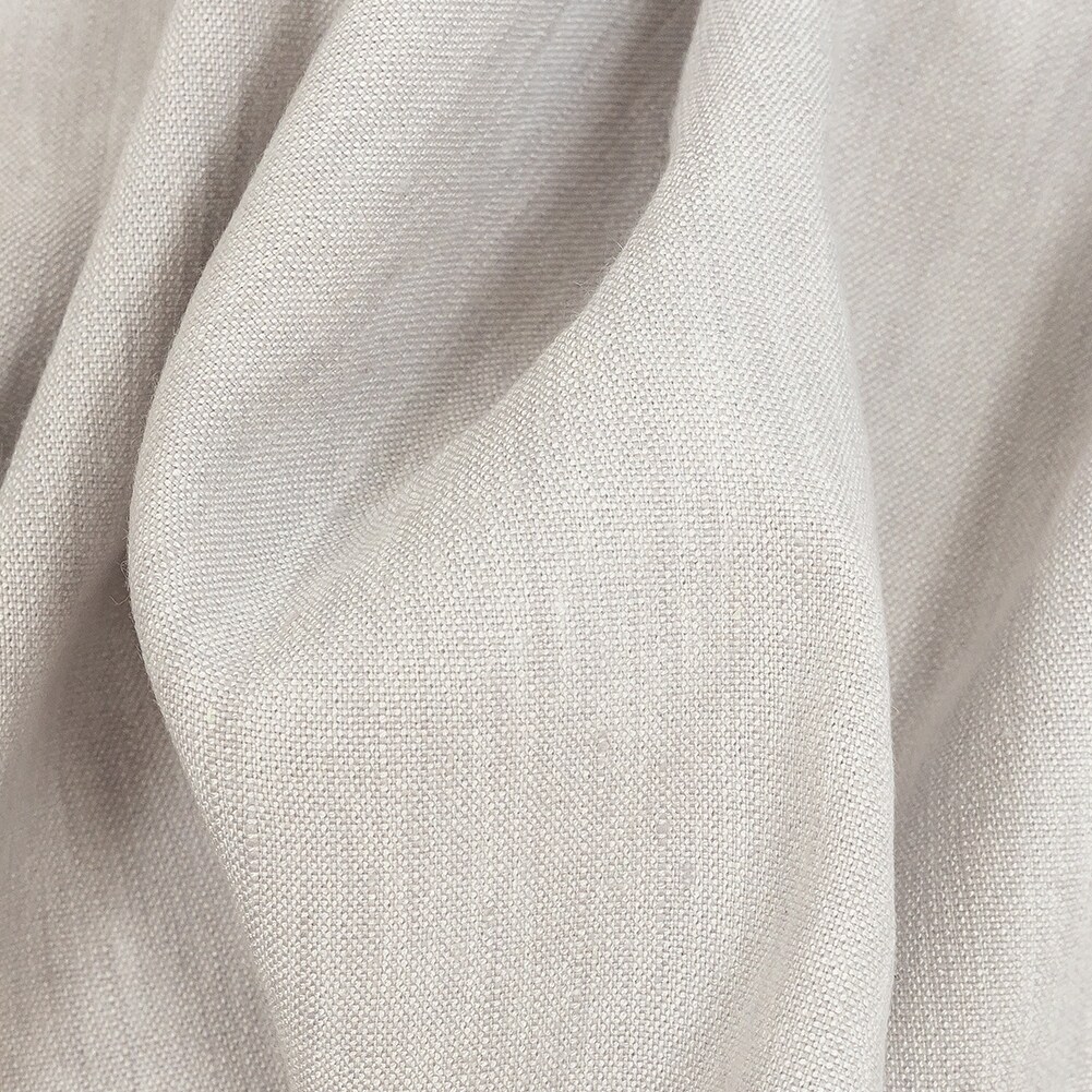 1 Yard Heathered Light Gray Stretch Linen and Rayon Woven Fabric
