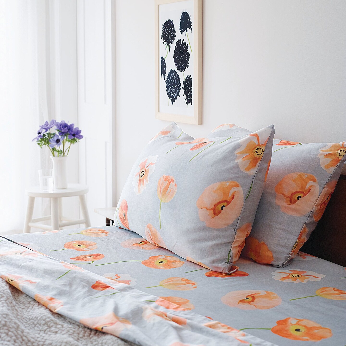 Edge Collections - 90" x 80" - Elegant Cotton Sateen Sheet Set - 1 Piece