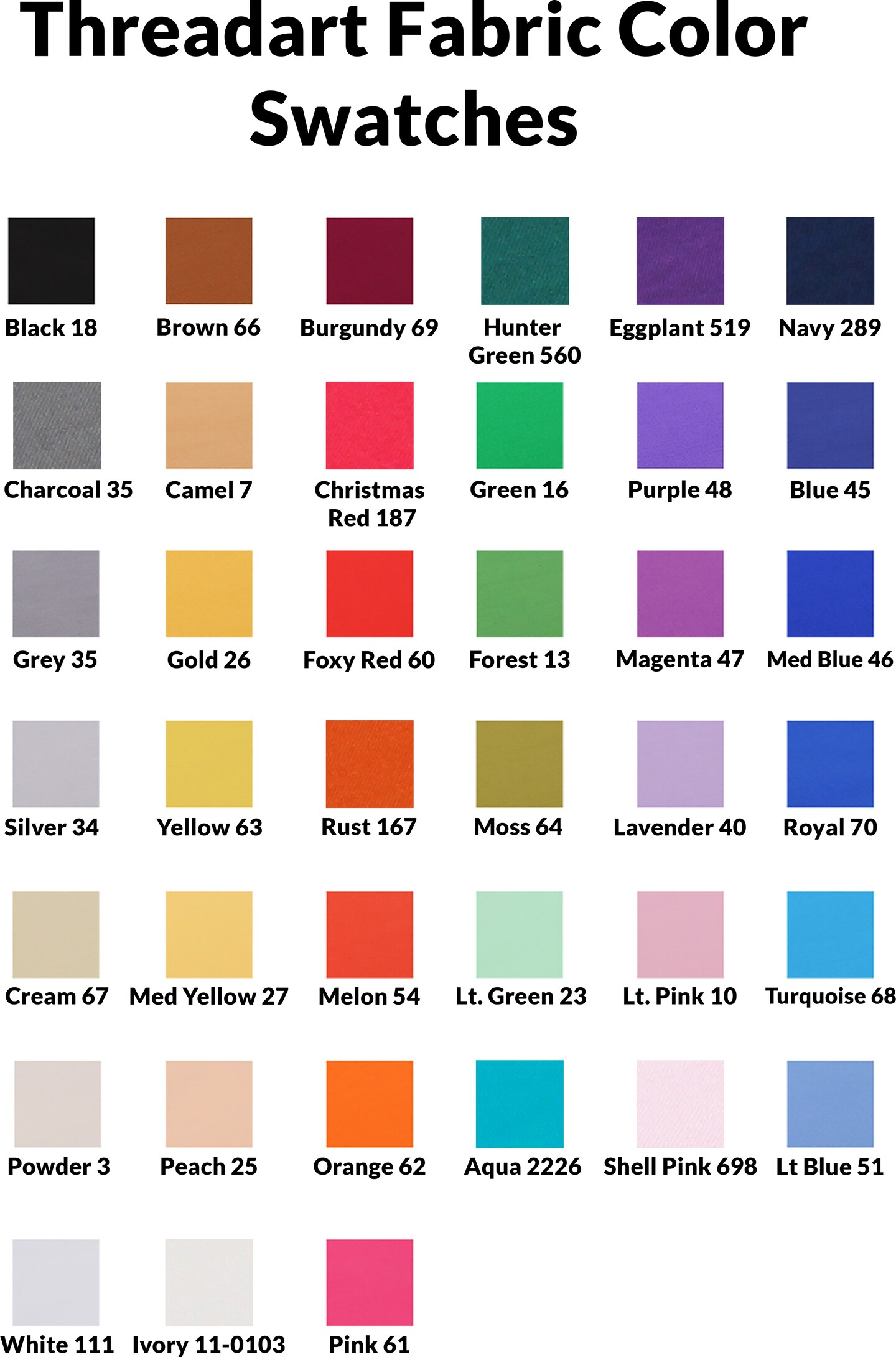 ThreadArt Premium Cotton Quilting Fabric - 44" Width - 100% Cotton - Quilting, Sewing, Crafts - 30 Colors Available - By the Yard, 3 Yard Cuts, or 10 Yard Cuts