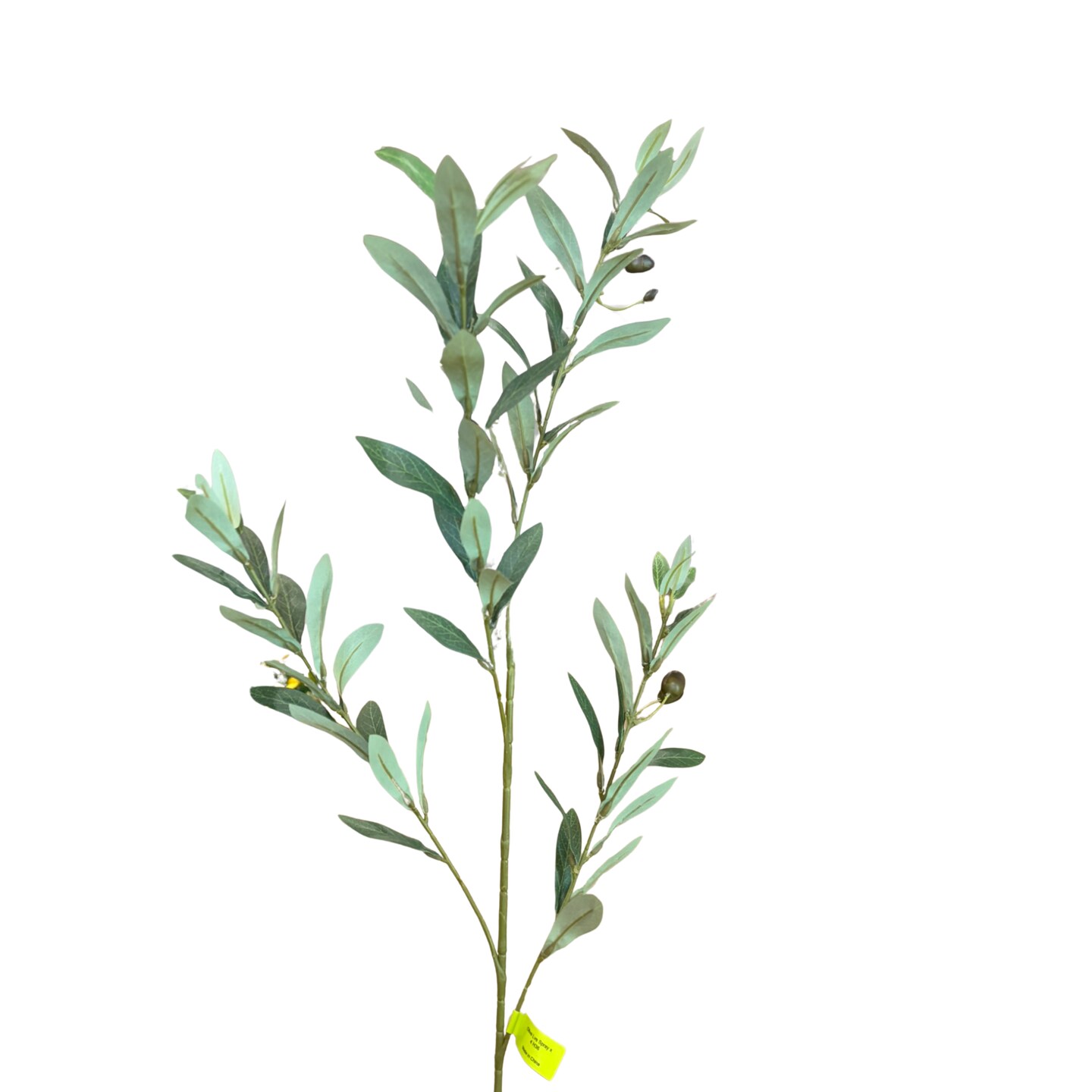 36" Artificial Olive Branch Spray | Faux Greenery Stem with Black Olives for Home & Floral Decor-13693GN