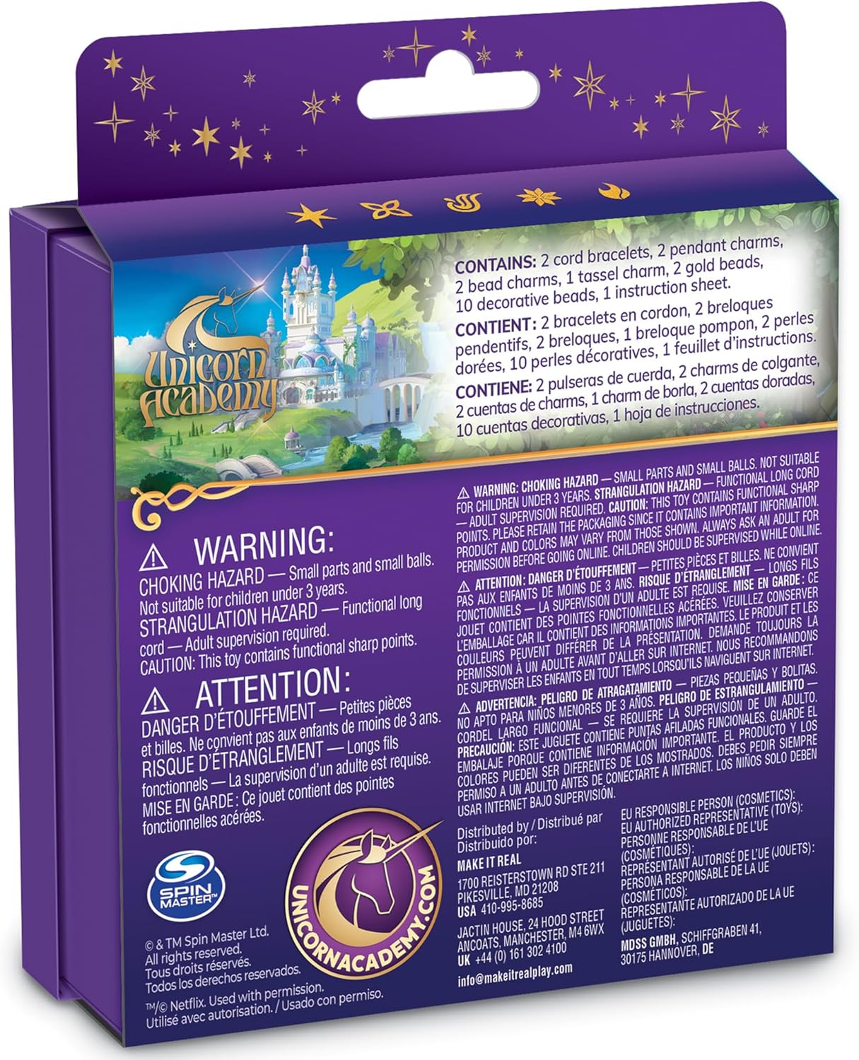 Enchanted Charms Bracelet Kit - 20pc DIY Jewelry Craft (Multicolor) 1.61 x 4.72 x 5.83 inches