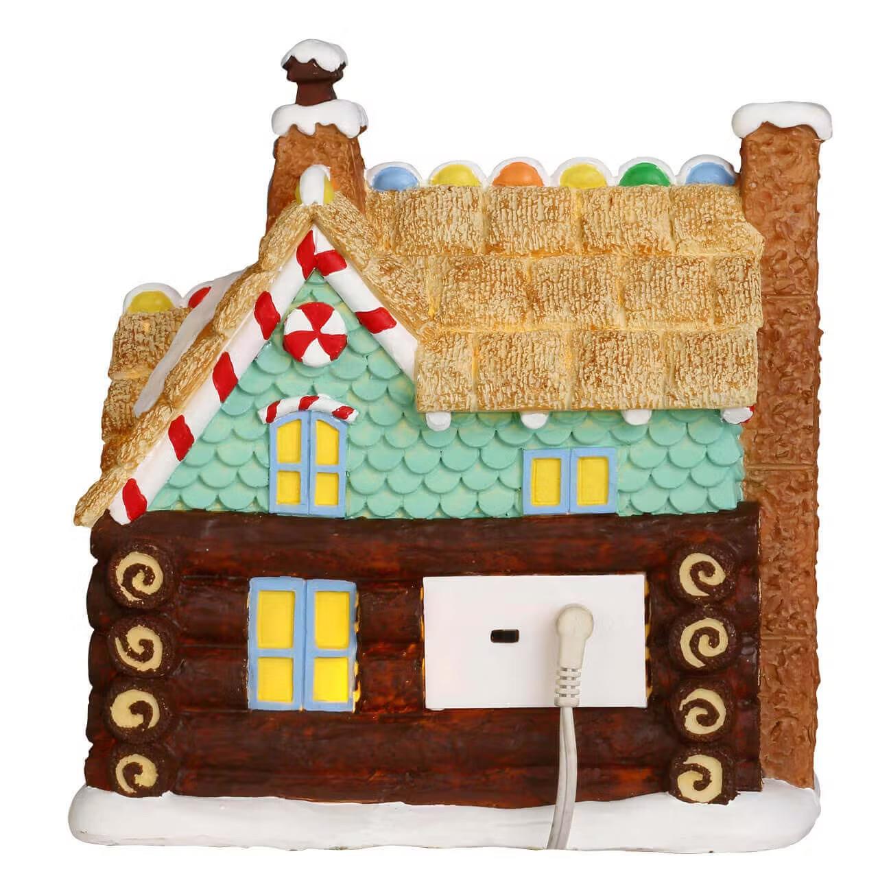 Lemax Sugar &#x27;N Spice Village: Yule Log Cabin