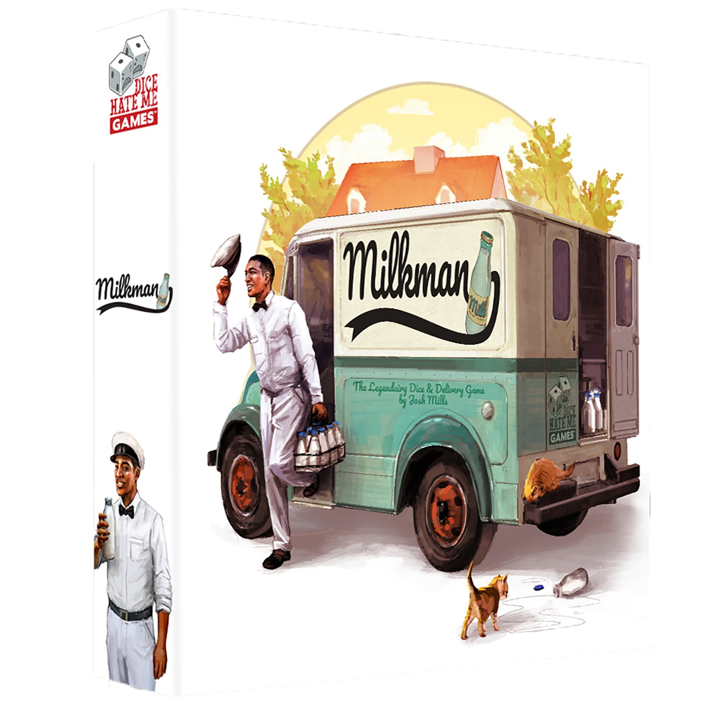 Dice Hate Me Games: Milkman - Set Collection Dice Game, Pick-Up &#x26; Deliver Strategy Game, Cow Dairy Farm Theme, Family Ages 10+, 2-4 Players, 30+ Min