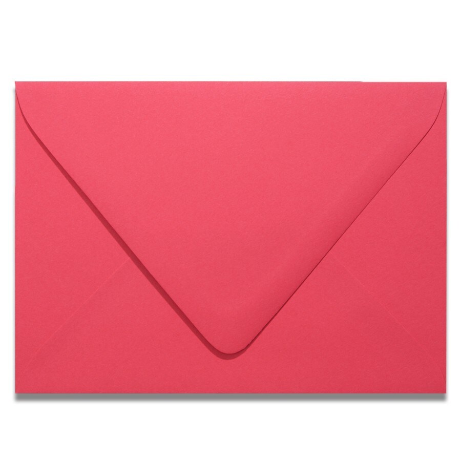 Colorplan HOT PINK - 91 Lb. / 135 gsm / 8 pts Matte Premium Cardstock Paper Text A2 Euro Flap Envelopes Bulk Pack of 250