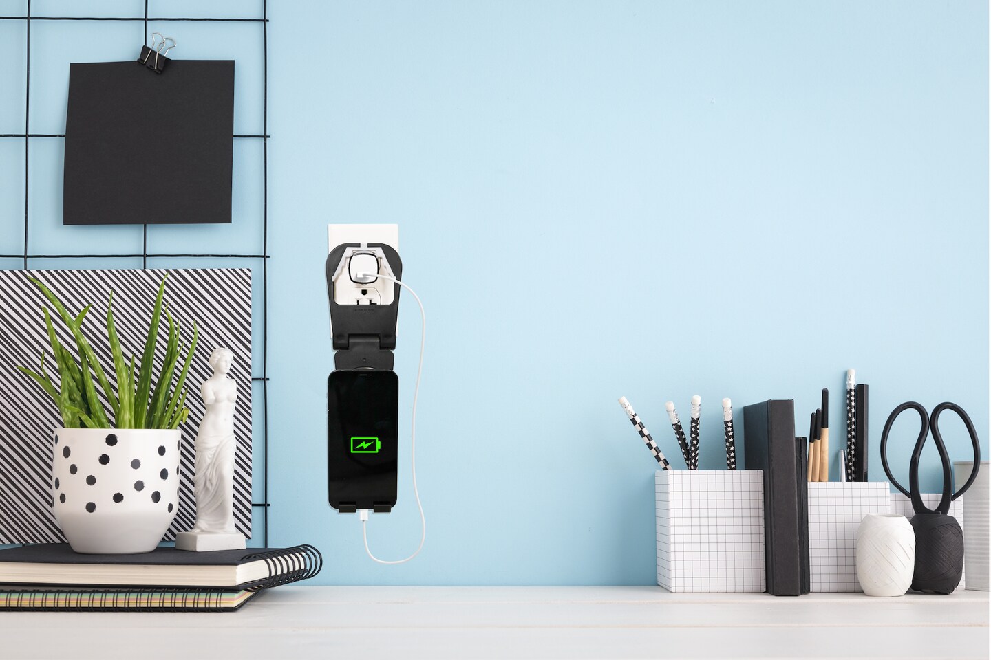 Power Shelf&#x2122; - Outlet Phone Holder