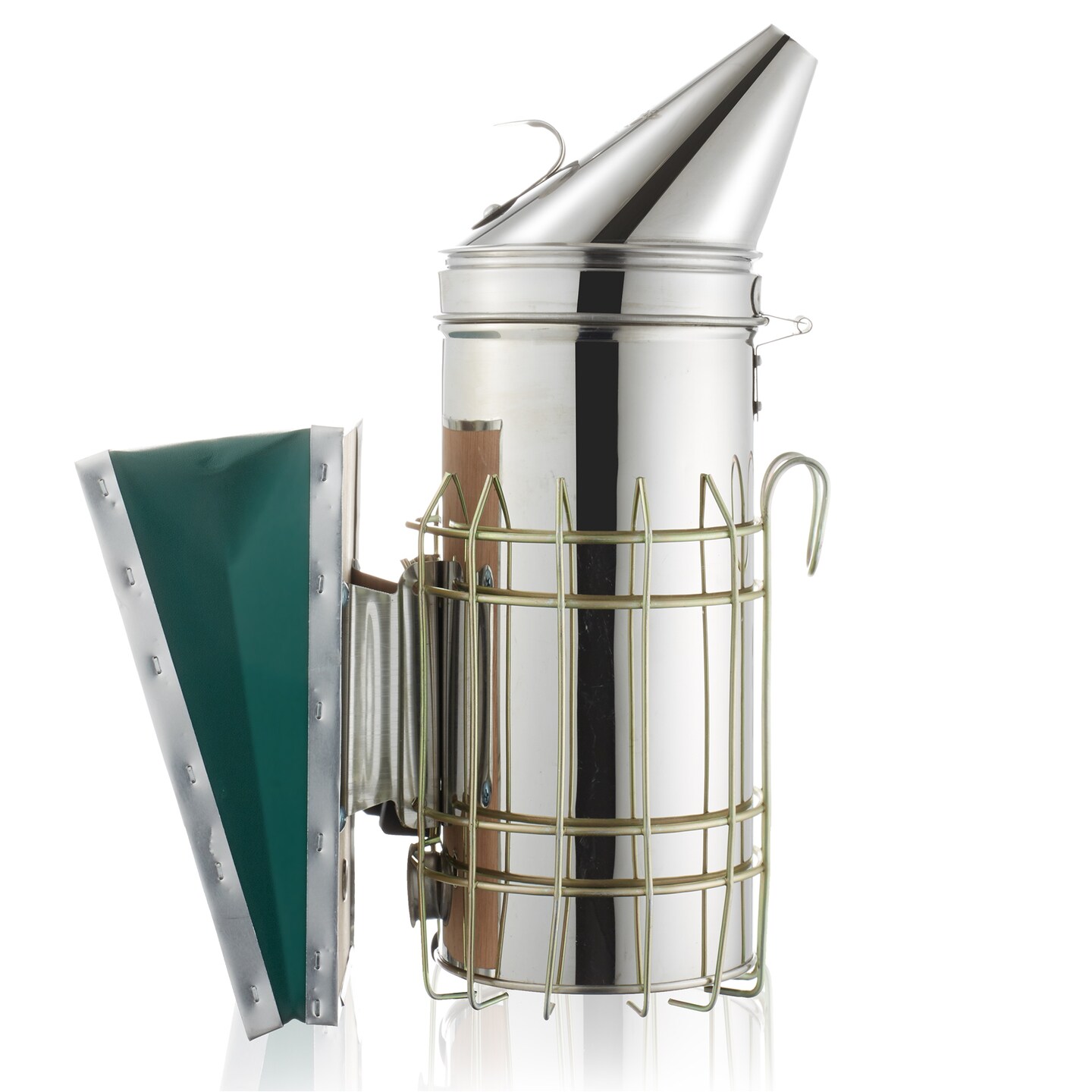 Honey Keeper 12-1/2 inch Bee Hive Smoker, Stainless Steel with Heat Shield, Beekeeping Equipment