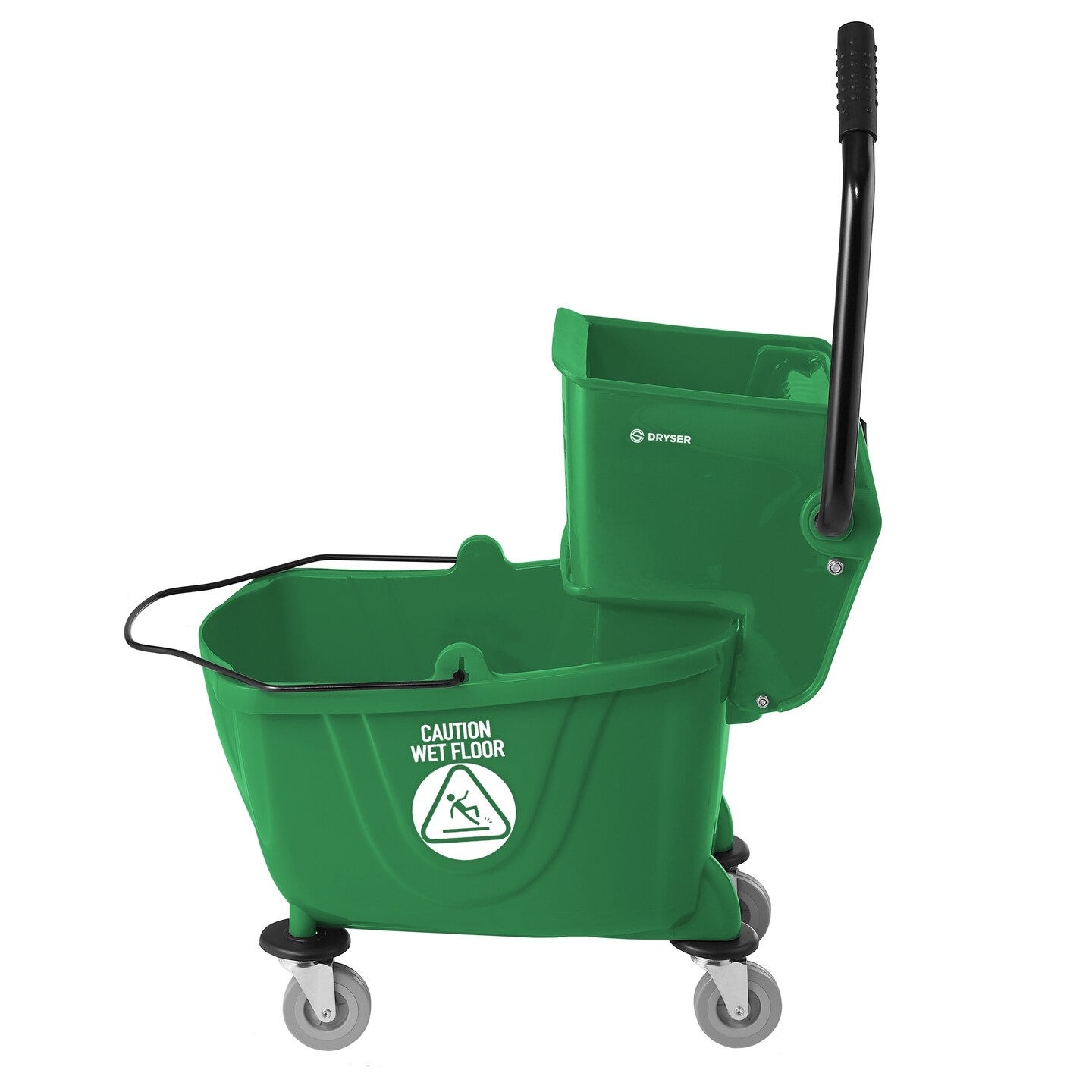 Dryser Commercial Mop Bucket with Side Press Wringer, 26 Quart