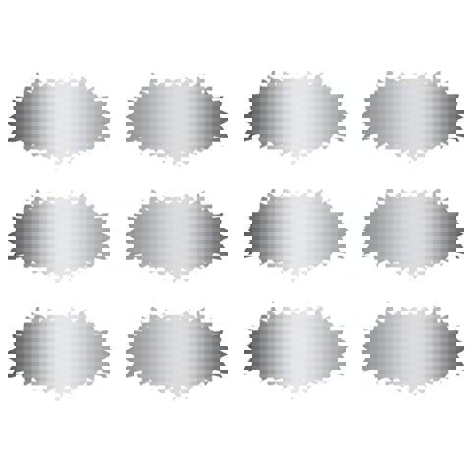 Scratch Off Stickers Assorted Shapes – Bubble, Oval, Rectangle & Burst, 180 Count, 2.5" x 1"