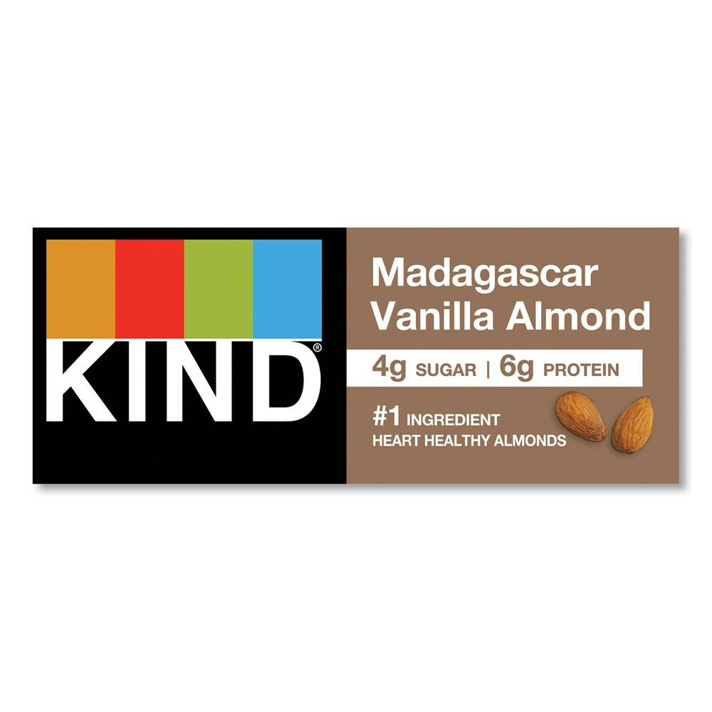 KIND 1.4 oz. Nuts and Spices Bar - Madagascar Vanilla Almond (12/Box)