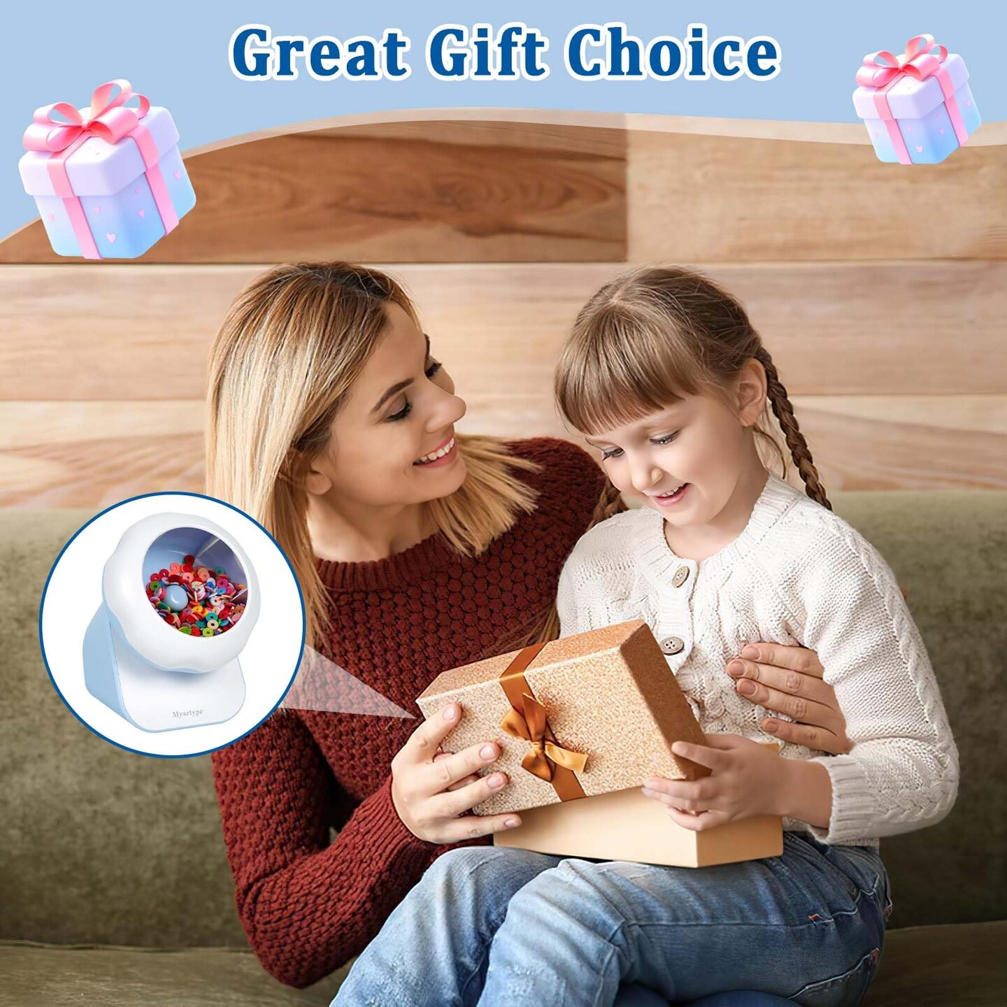 Clay Bead Spinner, Electric Bead Spinner for Jewelry Making, Bracelet Spinner and Necklace Making Machine with Bead Needles and Thread, Seed Bead Spinner, Clay Bead Bracelet Spinner (Blue), (No Beads)