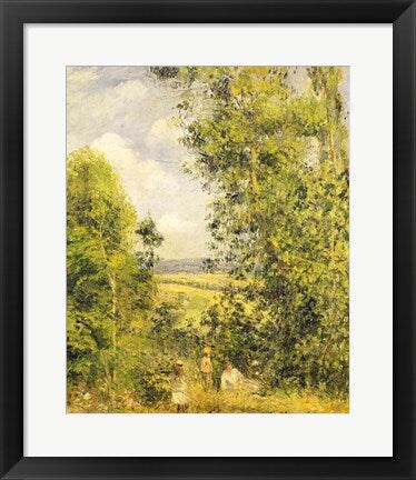 Framed Art A Rest in the Meadow, 1878 by Camille Pissarro Wall Decor 18x24 Artwork