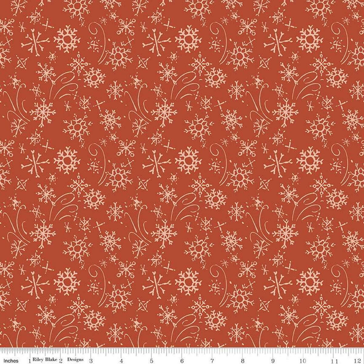 Fabric Riley Blake Rudolph Snowflakes Santa's Tree Farm by the Quarter Yard C16454-RUDOLPH