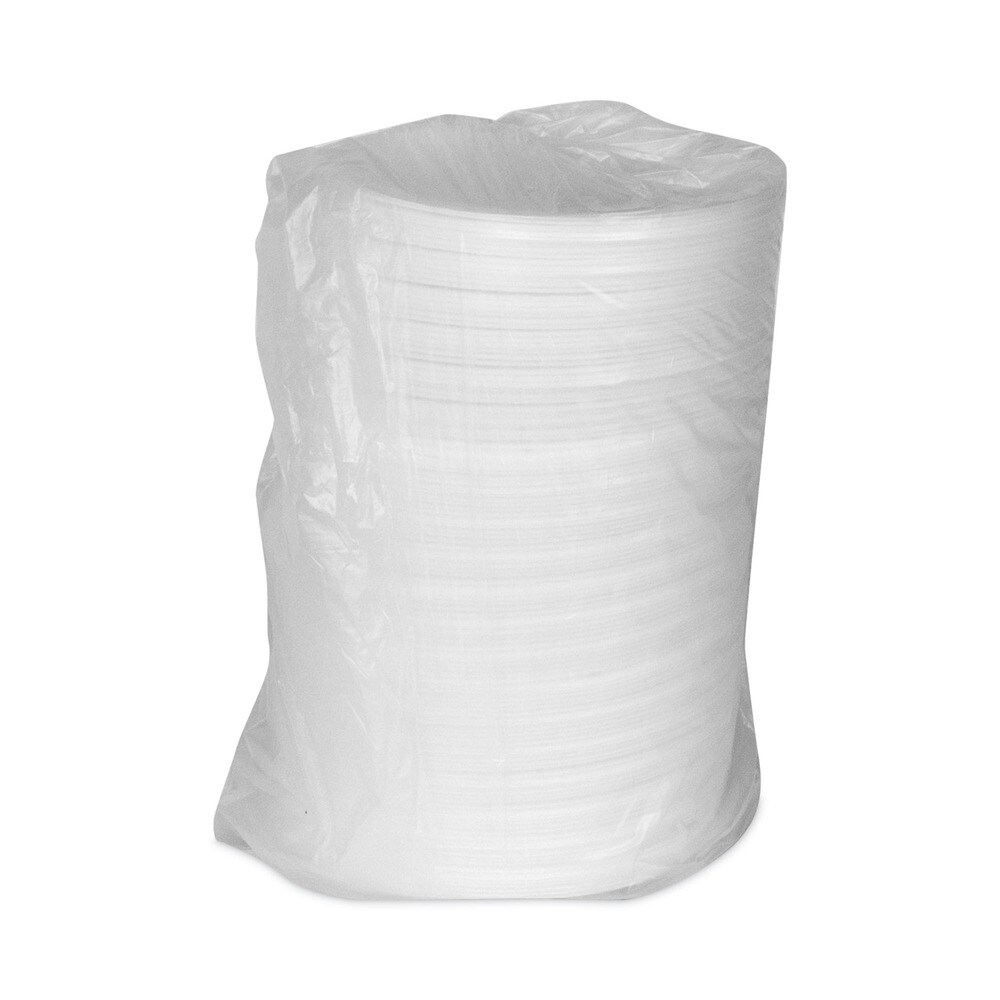 Pactiv Corp. Placesetter 11.5 x 8.5 Satin Non-Laminated Foam Dinnerware, Oval Platter - White (500/Carton)