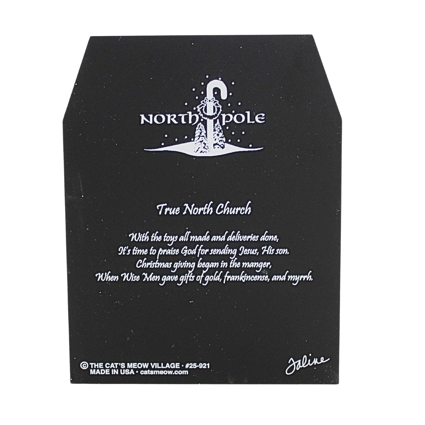 Cat's Meow Village 5.25 In True North Church Christmas Christmas Village , Lightweight Christmas Decor 2025 North Pole Series