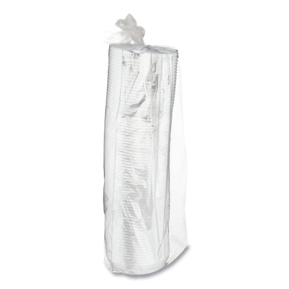 Eco-Products EcoLid 25 Percent Recycled Content Plastic Hot Cup Lid Fits 8 oz. Hot Cups - White (1000/Carton)