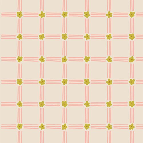 Fabric Art Gallery Floral Crosswave GeoBloom by the Quarter Yard SBC-GB-1022