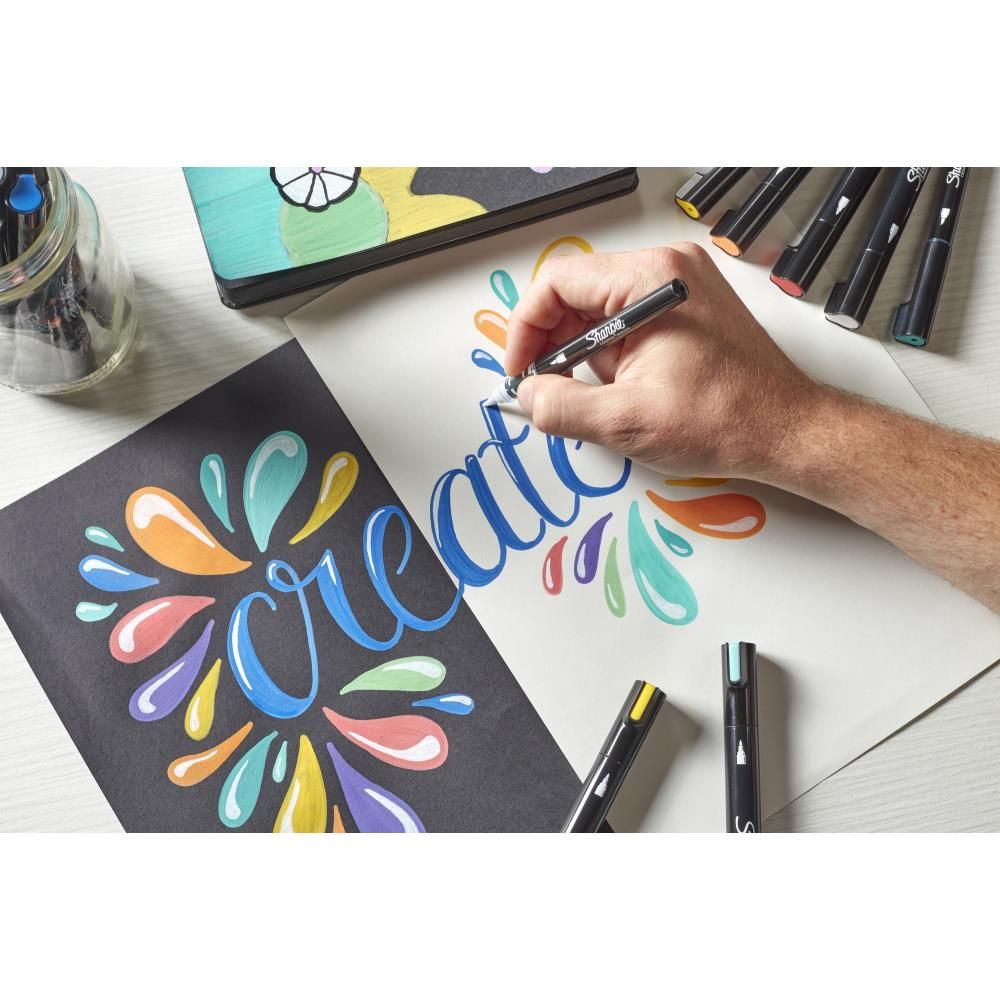 Creative Markers by Sharpie - Black and White Brush Tip