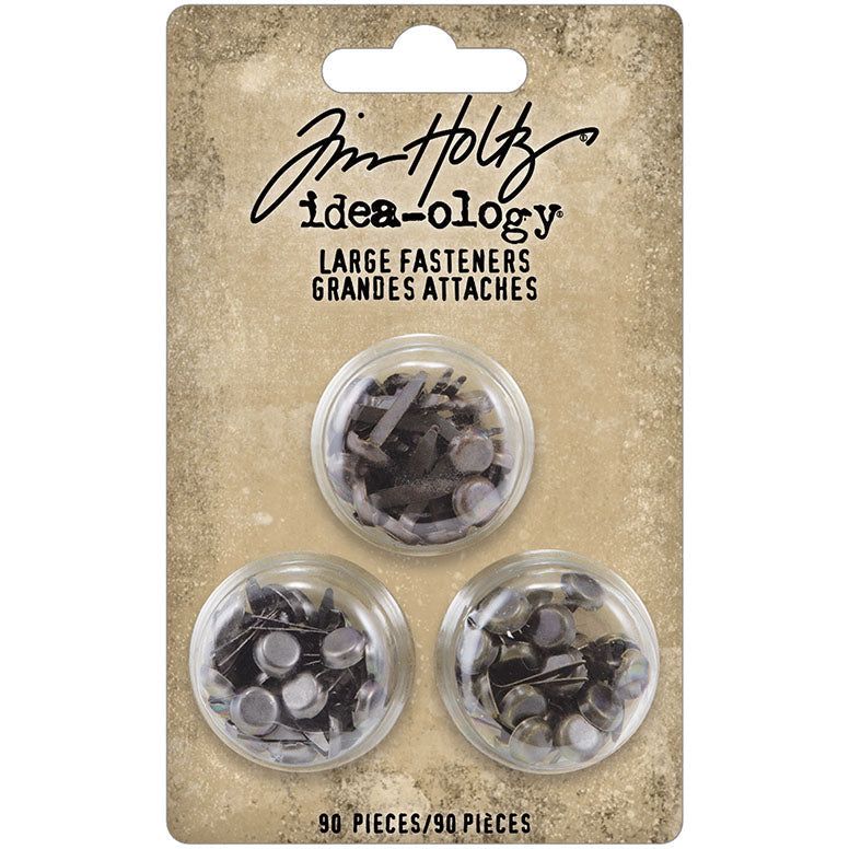 Idea-Ology Metal Large Fastener Brads 90 pieces 0.54" x 0.24”