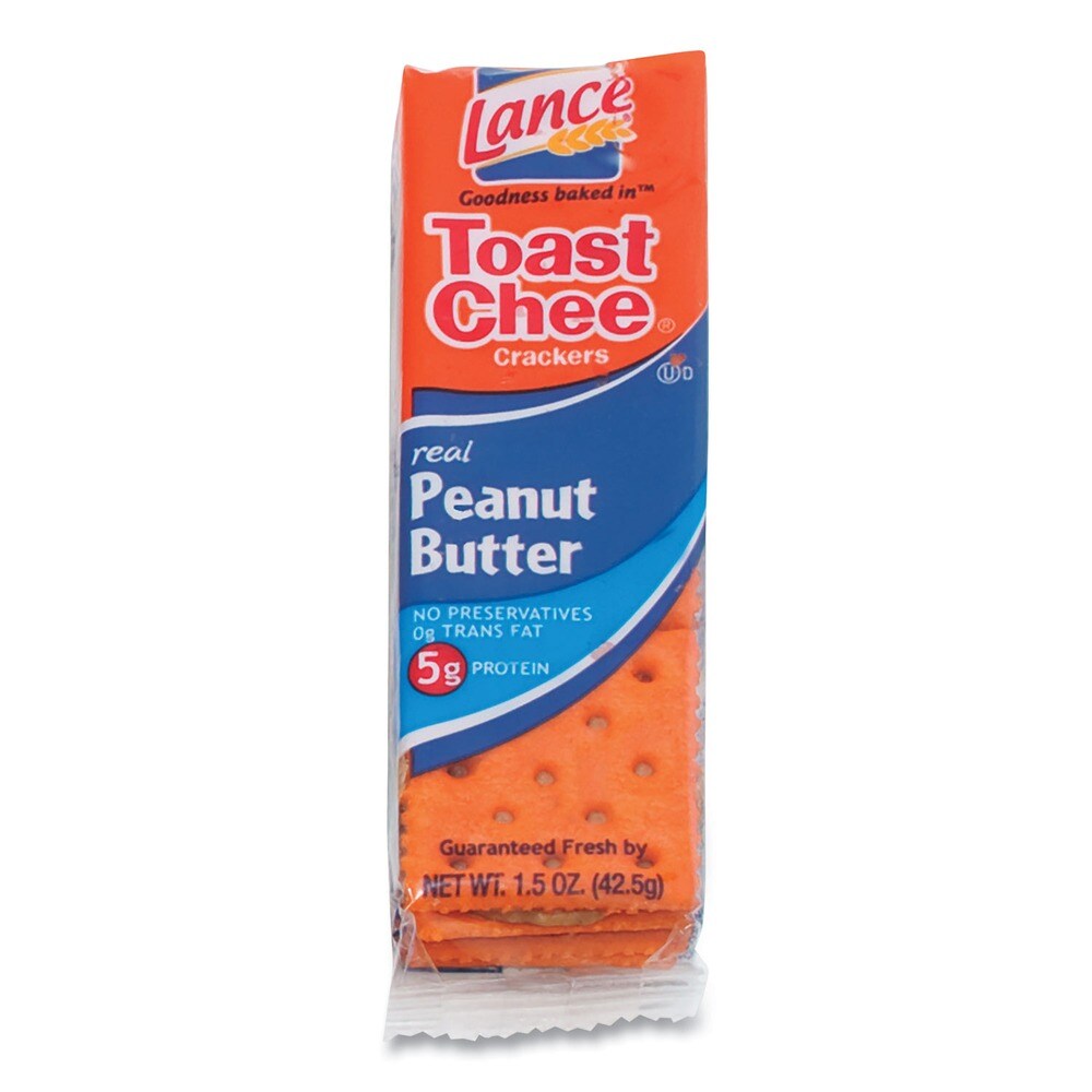 Dolcetto 1.5 oz. Packet Toast Cheese Crackers - Peanut Butter (24/Box)