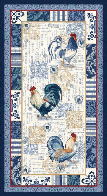 Fabric Studio E Cream American Pride 24x44" Quilting Panel 7923P-44