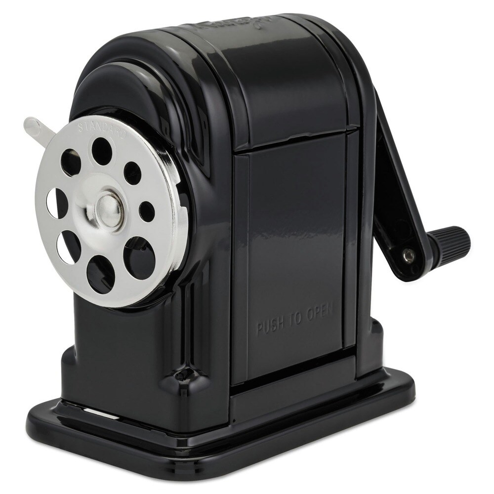 X-ACTO Ranger 55 3.25 in. x 6 in. x 5.5 in. Manually-Powered Classroom Manual Pencil Sharpener - Black