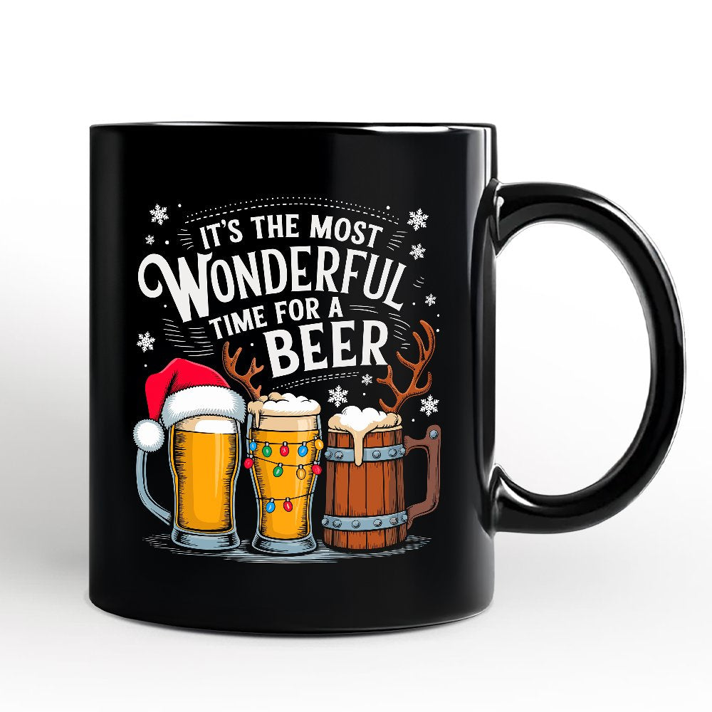 It's The Most Wonderful Time For a Beer Mug, Funny Holiday Beer ...