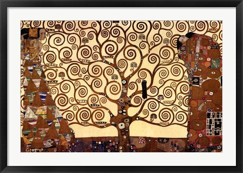 Framed Art Tree of Life, c.1909 by Gustav Klimt Wall Decor 18x24 Artwork