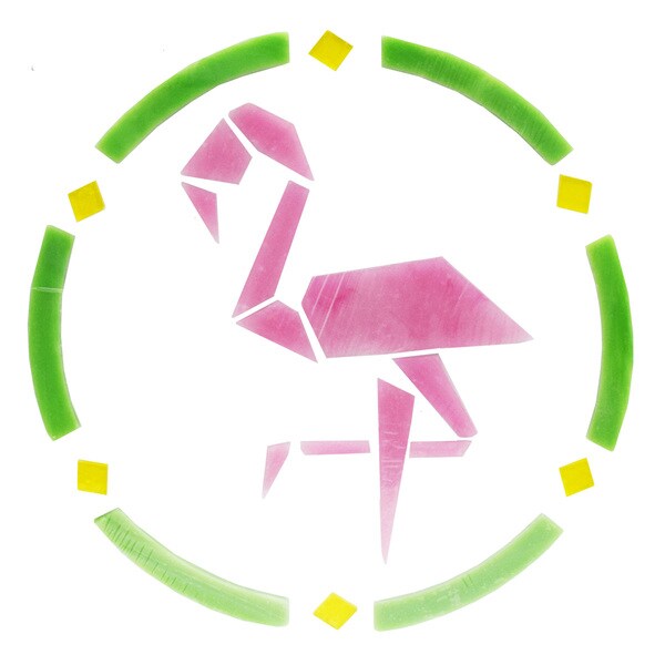 Pre-Cut Stained Glass Flamingo-Make Your own Beautiful Glass Project.