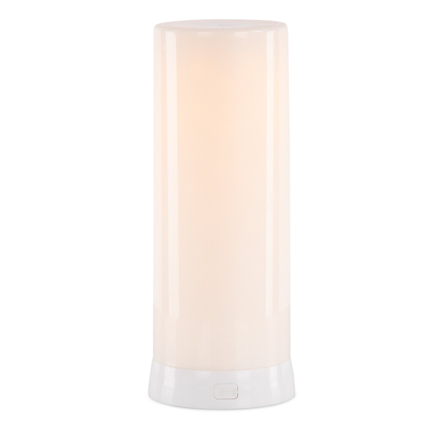 Edge Collections - 4" x 7.5" - White - Flickering LED Candle with Remote Timer - 1 Piece