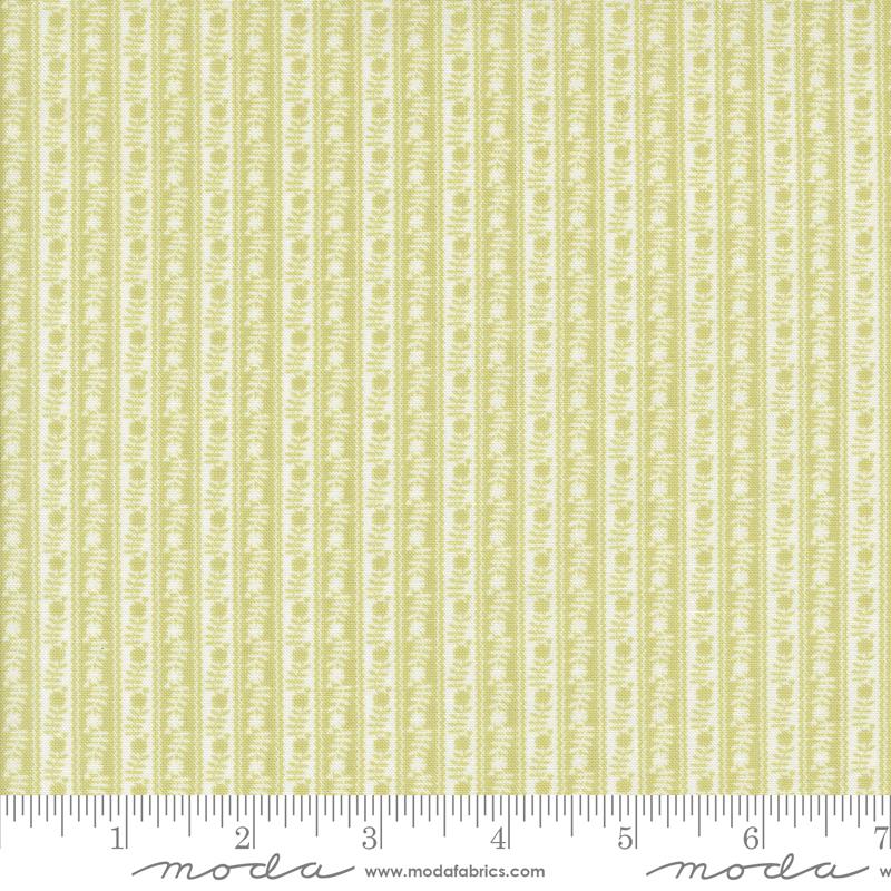 Fabric Moda Leaf Ric Rac Stripes Memory Lane by the Quarter Yard 18785-17
