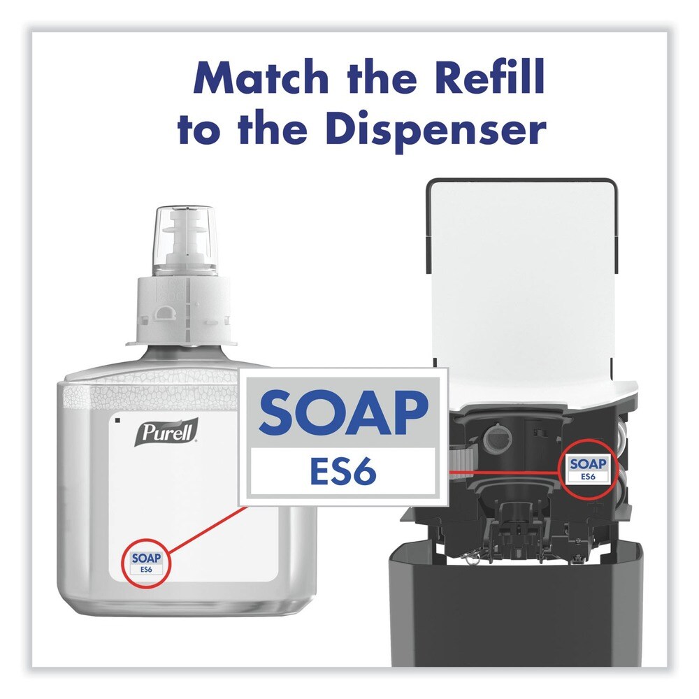 PURELL ES6 5.25 in. x 8.8 in. x 12.13 in. 1,200 mL Soap Touch-Free Dispenser - Graphite (1/Carton)