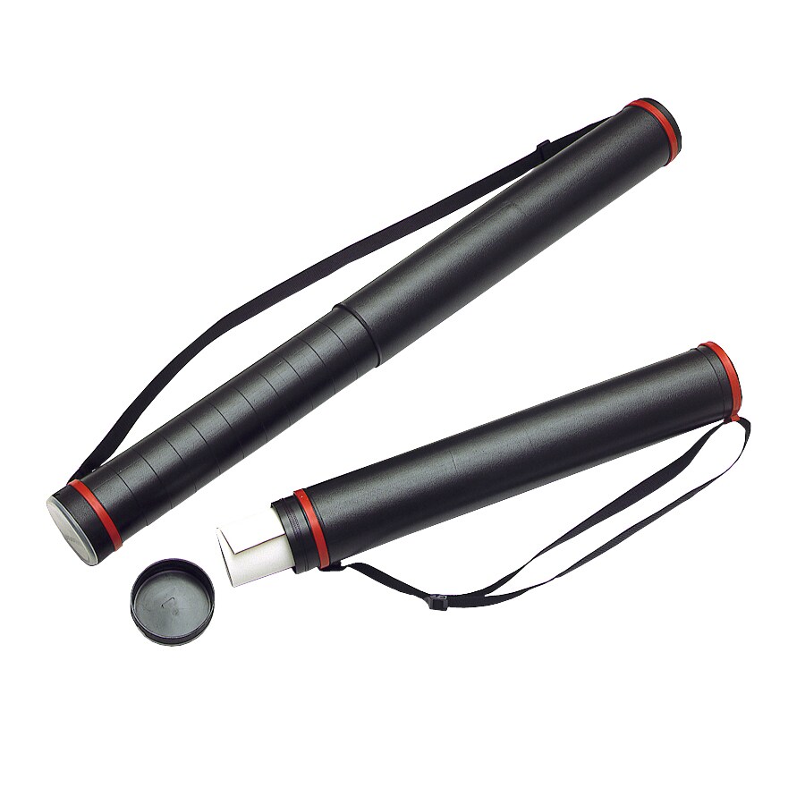 Chartpak Large Expandable Tube, 3-7/8" W x 26" - 43-3/8" L, Black, 1 Each