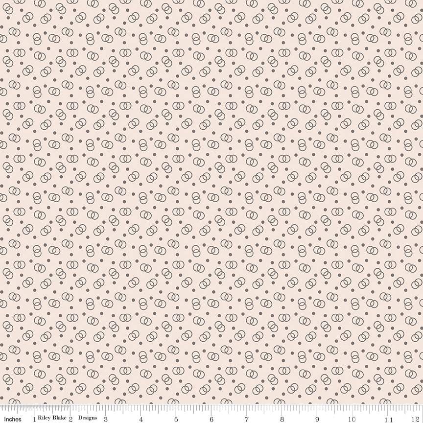 Fabric Riley Blake Milk Can Lucille Bee Dots by the Quarter Yard C14181-MILKCAN
