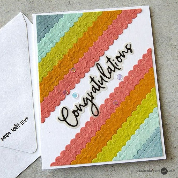 Stitched Scallop Squares - Honey Cuts - Stand-Alone Dies - Retiring