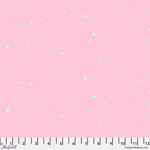 Fabric FreeSpirit Tula Pink Piglet Space Sprinkles by the Quarter Yard PWTP254.PIGLET