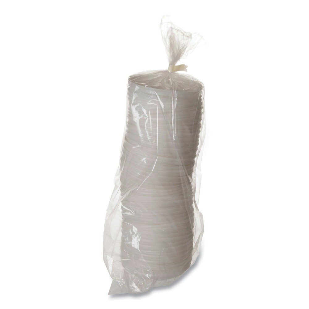 Eco-Products EcoLid 25 Percent Recycled Content Plastic Hot Cup Lid Fits 10 oz. to 20 oz. Hot Cups - White (1000/Carton)