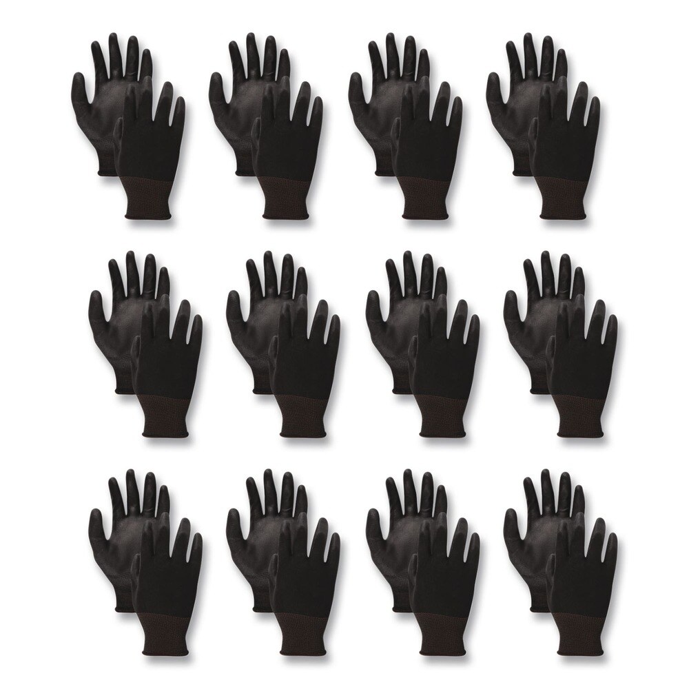 Boardwalk Palm Coated HPPE Gloves - X-Large Size 10/Salt and Pepper/Black (1-Dozen)