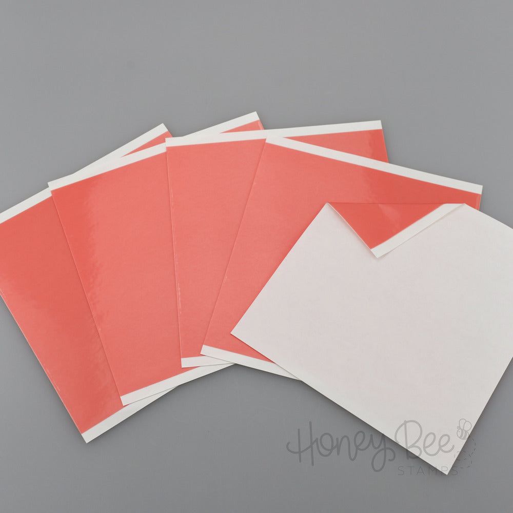 Double Sided Super Sticky Red Tape Sheets - 6x6 5pk - Clearance