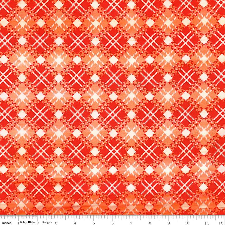Fabric Riley Blake Papaya Checkered Touch of Celtic Expressions Batiks by the Quarter Yard BT23260-237