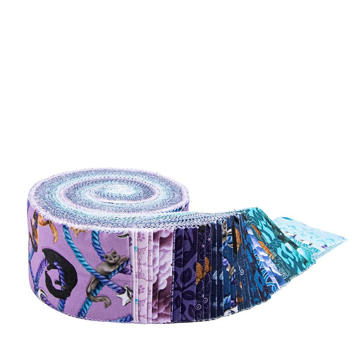 Celtic Cats 2.5" Strip Roll (Jelly Roll / Rolie Polie) by for Riley Blake (RP-16580-40)